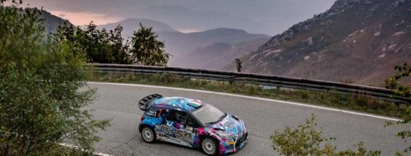 Simone Miele con la Citroen DS3 WRC