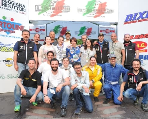 Festeggiano gli organizzatori della Grassano Rally Team