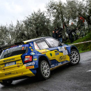 damiano de tommaso sofia d ambrosio, skoda fabia r5 #2