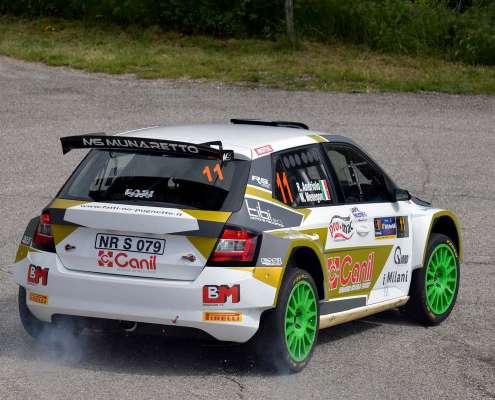 andriolo rudy; menegon manuel; skoda fabia r5; #11