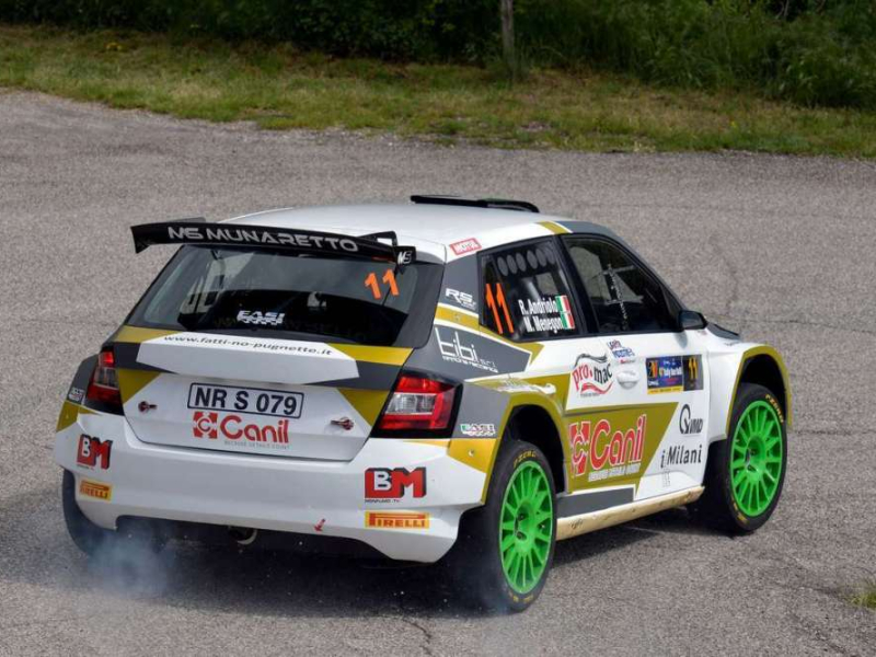 andriolo rudy; menegon manuel; skoda fabia r5; #11