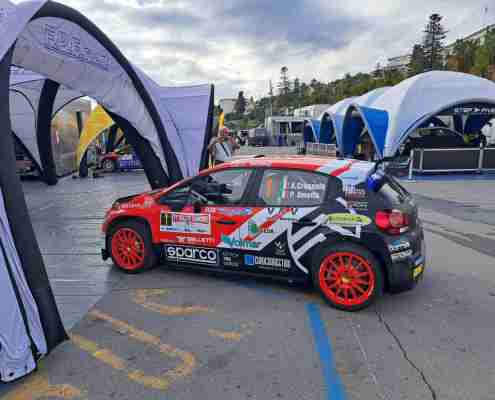 Il Parco assistenza del Rallye Sanremo