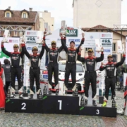 Il podio del Rally Regione Piemonte