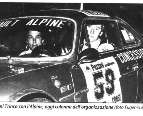 Giovanni Trinca Colonel, i rally a Sondrio e il ''suo'' Coppa