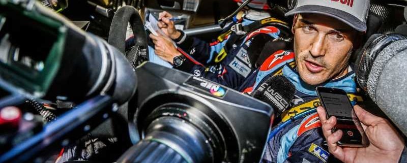 Dani Sordo intervistato al controllo orario