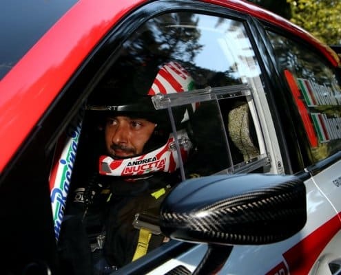Andrea Nucita nell'abitacolo