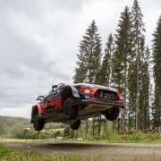 La Hyundai i20 WRc Plus al Rally di Finlandia 2019