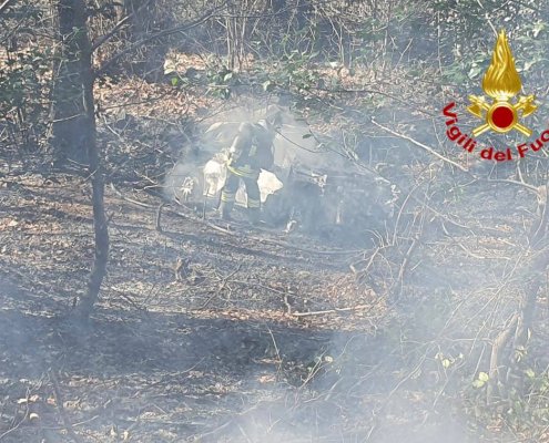 Incendio Rally dei Laghi