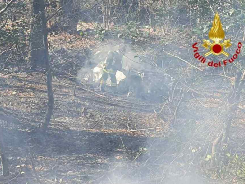 Incendio Rally dei Laghi