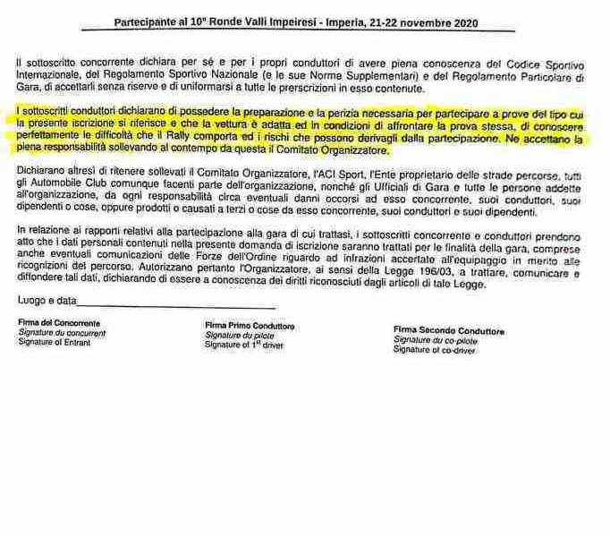 Modulo Privacy Valli Vesimesi