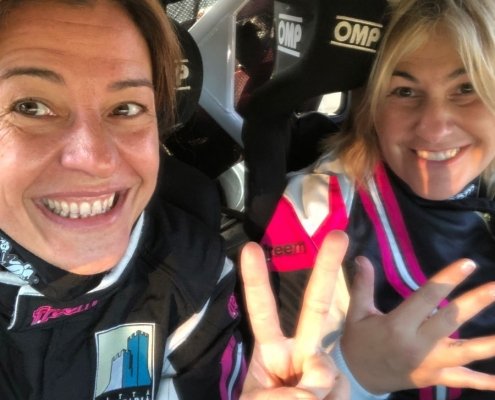 Patrizia Sciascia torna ai rally e regala show al Merende