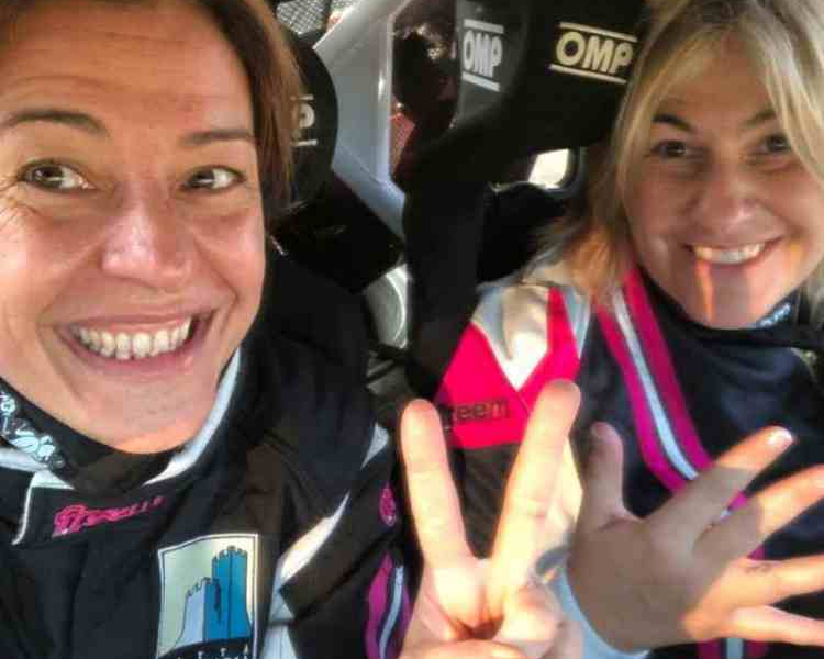 Patrizia Sciascia torna ai rally e regala show al Merende