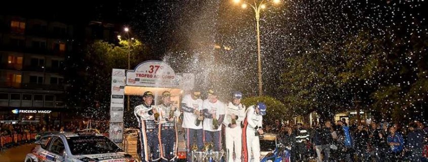 Il podio del Trofeo Aci Como 2018