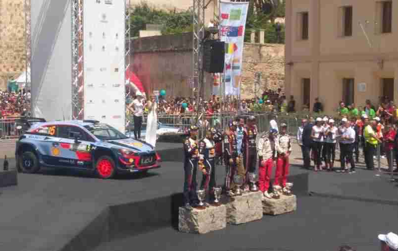 Podio Rally Italia Sardegna 2018