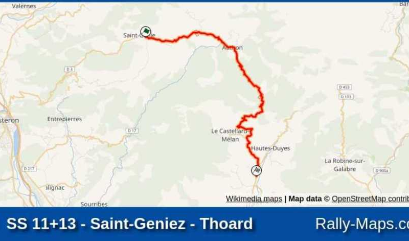 Rallye MonteCarlo 2022 Saint Geniez-Thoard