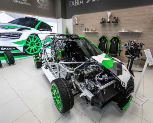 Sezione trasversale Skoda Fabia Rally2 Evo