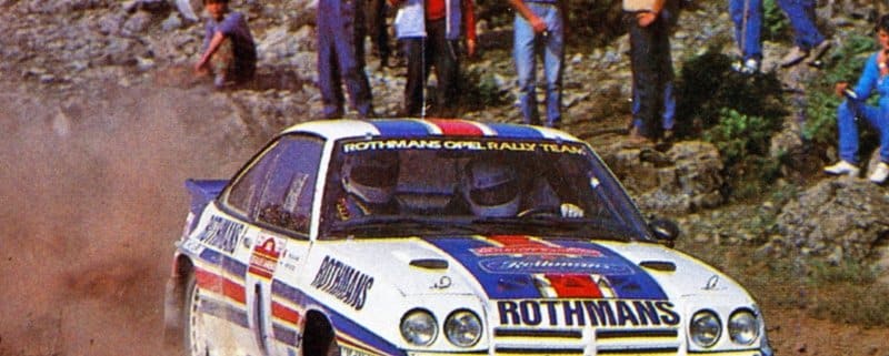Henri Toivonen e Fred Gallagher su Opel Manta 400 al Sanremo del 1983