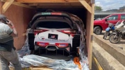 Manichino della Yaris WRC in Kenya