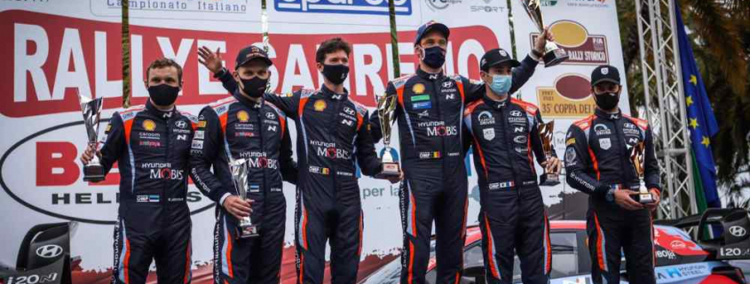 Il podio del Sanremo WRC