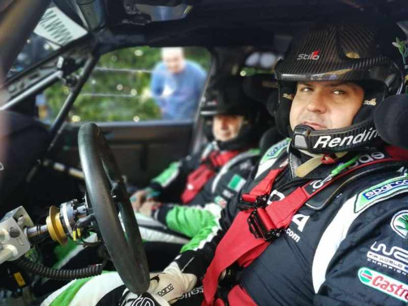 Max Rendina al Rally Italia Sardegna